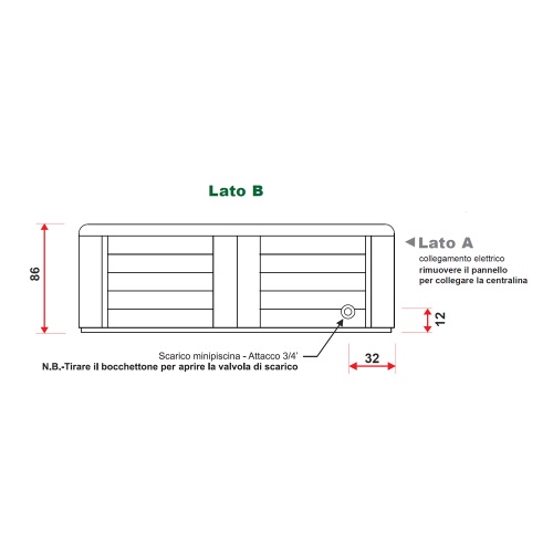 Immagine di Treesse STANDARD SPA MYKONOS minipiscina idromassaggio quadrata L.211 H.86 cm, con impianto digitale PMYK01BP