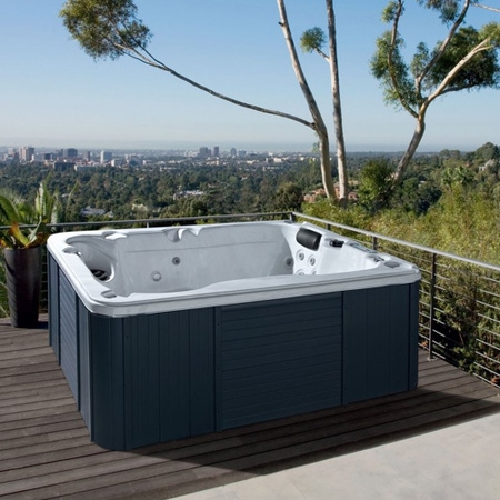 Immagine di Treesse STANDARD SPA MINORCA minipiscina idromassaggio rettangolare L.200 P.150 H.74 cm, con impianto digitale PPRO01BP