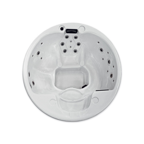 Immagine di Treesse STANDARD SPA MALÈ minipiscina idromassaggio rotonda Ø 210 H.95 cm, con impianto digitale PMAL01BP