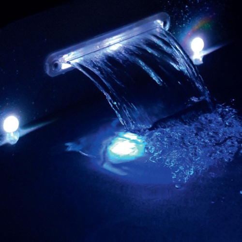 Immagine di Treesse SWIM SPA SAINT-TROPEZ minipiscina idromassaggio L.596 P.228 H.137 cm, con impianto digitale e nuoto controcorrente PSAN01BP