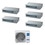 Immagine di Haier CANALIZZATO SLIM Bassa pressione R32 Climatizzatore canalizzabile penta split inverter Wi-Fi | unità esterna 10 kW unità interne 9000+9000+9000+9000+12000 BTU 5U105S2SS5FA+AD[25|25|25|25|35]S2SS1FA(H)