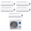 Immagine di Haier JADE SM R32 Climatizzatore a parete penta split inverter Wi-Fi bianco | unità esterna 10 kW unità interne 9000+9000+9000+9000+9000 BTU 5U105S2SS5FA+AS[25|25|25|25|25]S2SJ1FA-3