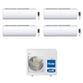 Immagine di Haier JADE SM R32 Climatizzatore a parete quadri split inverter Wi-Fi bianco | unità esterna 7.5 kW unità interne 9000+9000+9000+18000 BTU 4U75S2SR5FA+AS[25|25|25|50]S2SJ1FA-3
