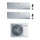 Vaillant climaVAIR exclusive R32 Climatizzatore a parete dual split inverter bianco | unità esterna 4.4 kW unità interne 7000+7000 BTU VAF 8-040 W2NO+VAI 5-0[20|20] WNI