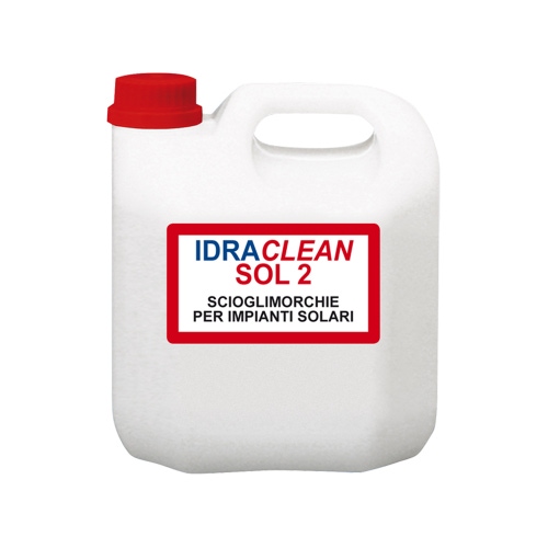 Immagine di Foridra IDRACLEAN SOL 2 prodotto a pH neutro, ad elevato potere disperdente e pulente idoneo a rimuovere morchie e residui catramosinegli impianti solariderivanti dalla decomposizione del fluido termovettore, confezione da 5 kg I.SOL2T5