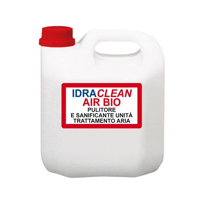 Immagine di Foridra IDRACLEAN AIR BIO detergente e igienizzante a pH neutro, specifico per la rimozione di depositi organici ed inorganici in qualsiasi tipo di filtro per aria o componente di impianti di trattamento aria, confezione da 5 kg I.AIRBT5