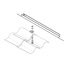 Immagine di Beretta Kit staffe TETTO INCLINATO 1 collettore orizzontale SCF-25/4B (montaggio orizzontale) 20104698