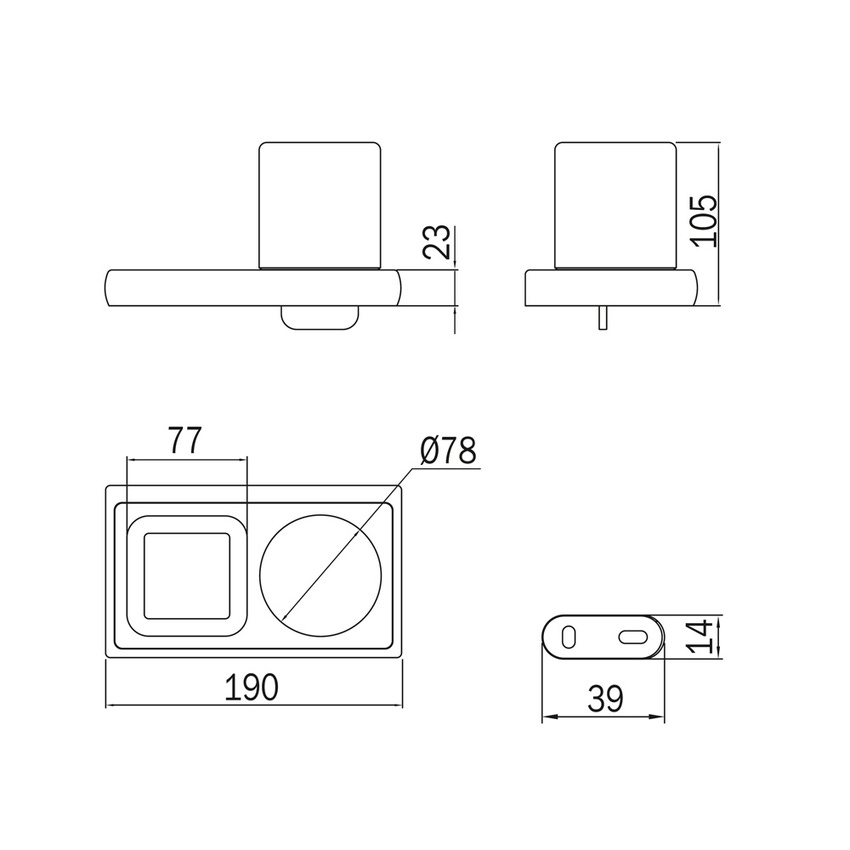 Immagine di Inda CLAIRE spandisapone a leva con portaoggetti a parete destro, leva in finitura, finitura cromo e vetro fumè A7178CCR04