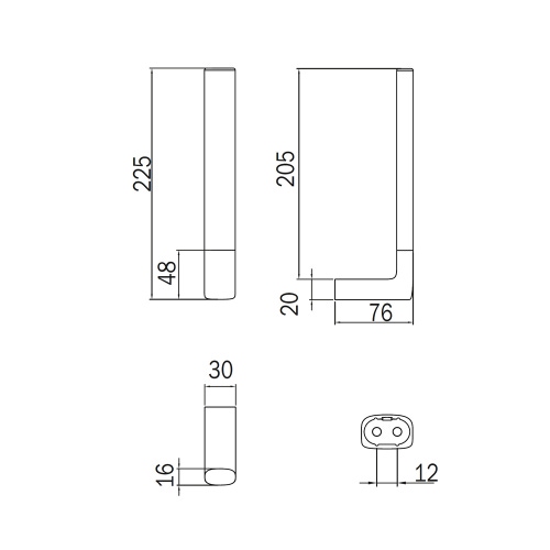 Immagine di Inda CLAIRE portarotolo di scorta doppio, finitura cromo A71280CR