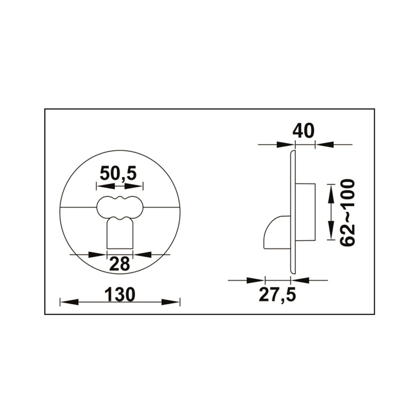 Immagine di Tecnosystemi rosone di finitura universale "RFE", colore bianco N11122000
