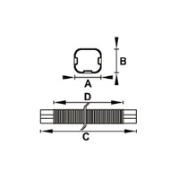 Immagine di Tecnosystemi manicotto flessibile Excellens MF 60-EXC Eco Line L.6 H.5.2 P.52 cm, colore grigio perla E11124495