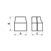 Immagine di Tecnosystemi riduzione per canalina Excellens RC 72/60 EXC Eco Line, colore grigio perla E11123080