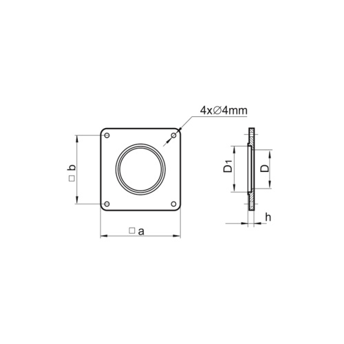 Immagine di Tecnosystemi piastra a muro in PVC "PMT 100" 11161375