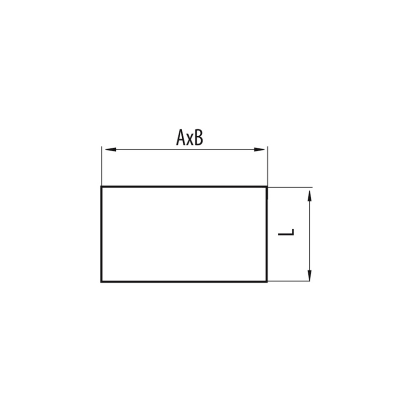 Immagine di Tecnosystemi manicotto di giunzione rettangolare L.12 H.6 cm, "MDGR 120" 11161383