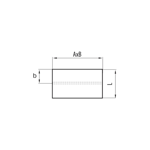 Immagine di Tecnosystemi manicotto di giunzione rettangolare L.12 H.6 cm, con valvola "MGVR 120" 11161384