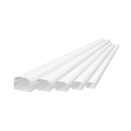 Immagine di Tecnosystemi Optima T75-OPT canalina L.7.4 H.5.6 P.200 cm, colore bianco 11130075