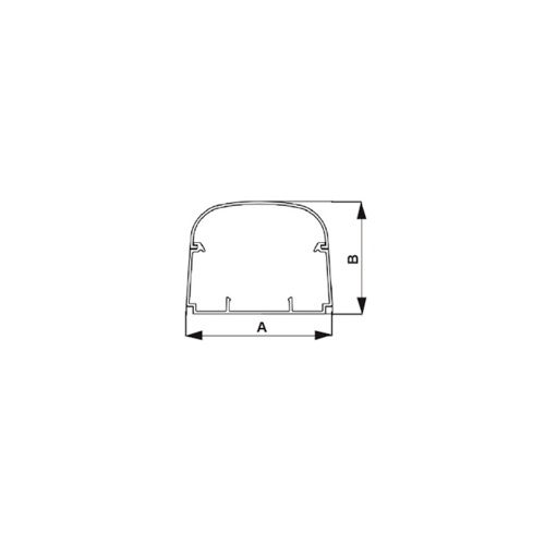 Immagine di Tecnosystemi canalina linea Optima L.13.5 H.8.2 cm, T135-OPT, confezione da 4 pezzi, colore bianco SCD100123