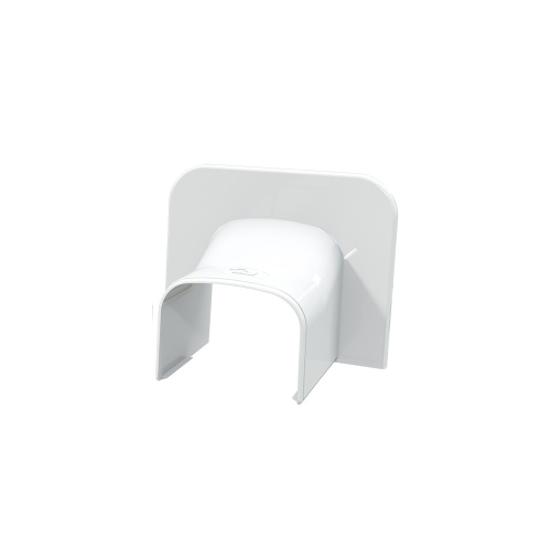 Immagine di Tecnosystemi Optima TA TA75-OPT terminale ad angolo L.12.6 H.10 cm, colore bianco 11106005