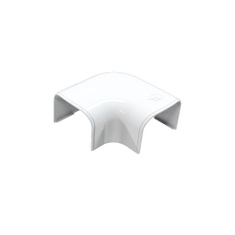 Immagine di Tecnosystemi Optima CP CP62-OPT curva piana H.4.8 P.10.8 cm, colore bianco 11106007