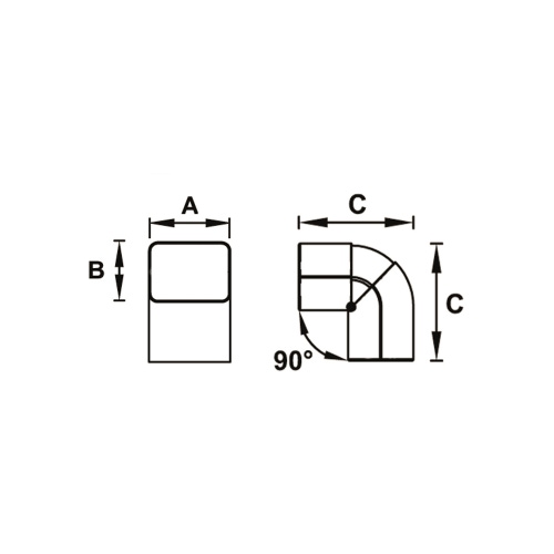 Immagine di Tecnosystemi curva ad angolo snodabile L.7.8 P.12 cm, Excellens CAS 72-EXC New Line, colore bianco N11123110