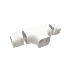Immagine di Tecnosystemi derivazione a "T" L.24.2 P.5.6 cm, Excellens DT 60-EXC Top Line, colore bianco 11123060