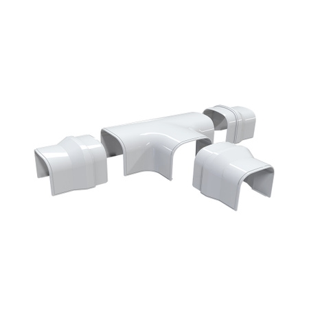 Immagine di Tecnosystemi OPTIMA DT 75-OPT derivazione a "T" P.5.8 cm, colore bianco 11106032