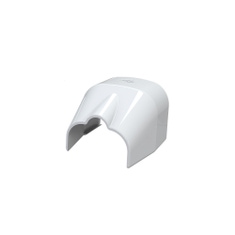 Immagine di Tecnosystemi Optima TS TS75-OPT terminale uscita tubo L.7.8 H.5.8 P.9 cm, colore bianco 11106036