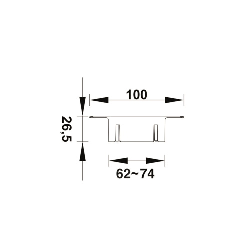Immagine di Tecnosystemi rosone antistrappo universale "RA", colore bianco N11122001