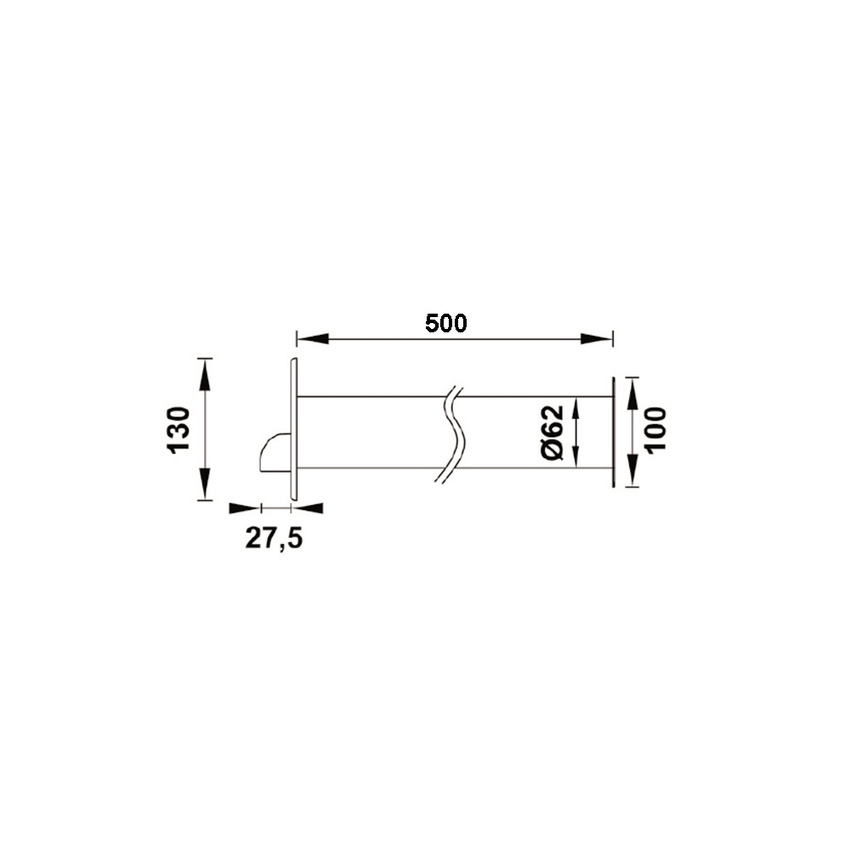 Immagine di Tecnosystemi kit antistrappo universale "KARFE" L.50 cm, colore bianco SCD100126