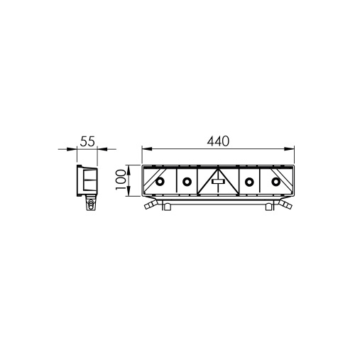 Immagine di Tecnosystemi predisposizione Evo con coperchio e viti 11100120V