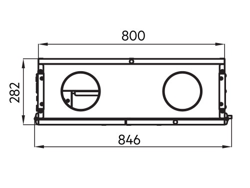 Immagine di Irsap IRSAIR H 430 controllo S unità di ventilazione a doppio flusso con recupero di calore con controllo remoto, posizionamento orizzontale URED043HRS000