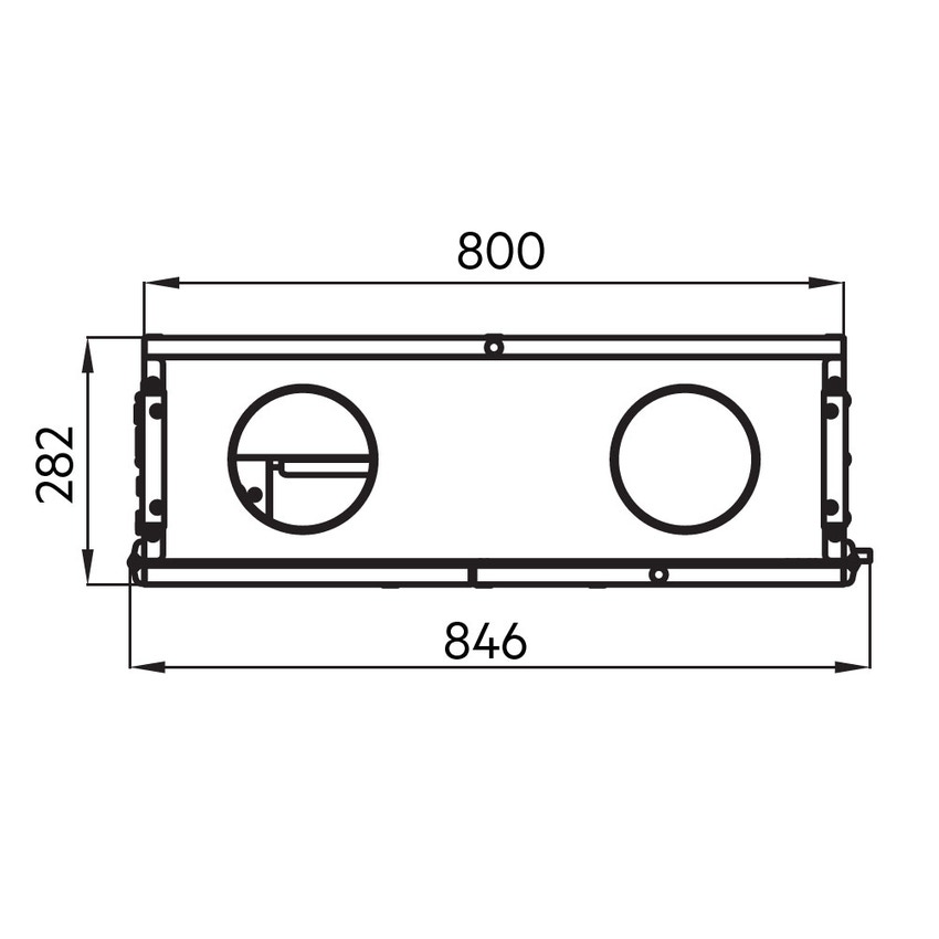 Immagine di Irsap IRSAIR H 430 controllo S unità di ventilazione a doppio flusso con recupero di calore con controllo remoto, posizionamento orizzontale URED043HRS000