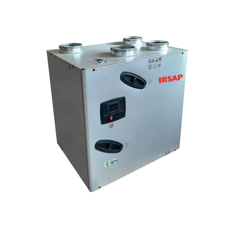 Immagine di Irsap IRSAIR V 600 controllo S Unità di ventilazione a doppio flusso con recupero di calore con controllo remoto, posizionamento verticale URED060VRS000