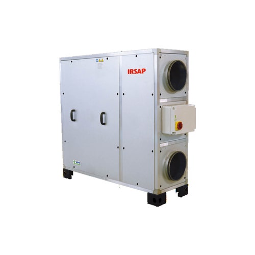 Immagine di Irsap IRSAIR V 1500 controllo E unità di ventilazione a doppio flusso con recupero di calore con controllo remoto Touch Screen, posizionamento verticale URED150VRE000
