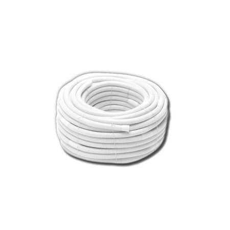 Immagine di Tecnosystemi Tubo scarico condensa in canalina Ø 20, singolo rivestimento colore bianco, manicotti Ø 18/20 e rotolo 50 m 11126320