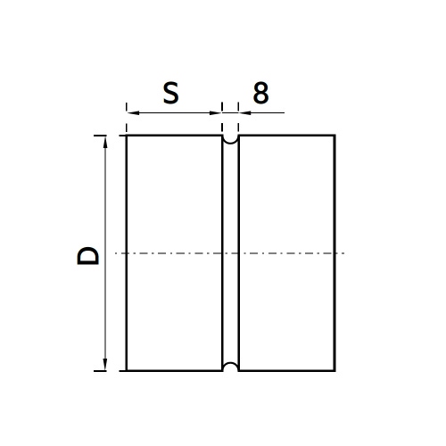 Immagine di Irsap Manicotto di giunzione femmina in lamiera di acciaio DN160 e Ø 162 mm DLZMAF016000
