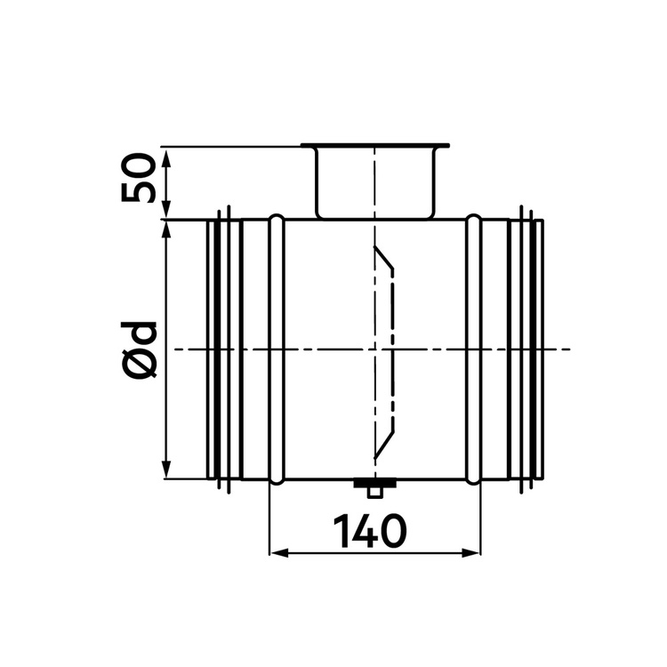 Immagine di Irsap serranda di intercettazione e taratura a regolazione manuale, DN125 e Ø 123 mm DLZSER012500