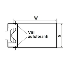 Immagine di Irsap Plenum per diffusore Linea con doppio attacco posteriore D75, con 1 attacco D75, 1 guarnizione, 1 forchetta anti sfilamento e 1 tappo di chiusura TLZPLEP3004D30