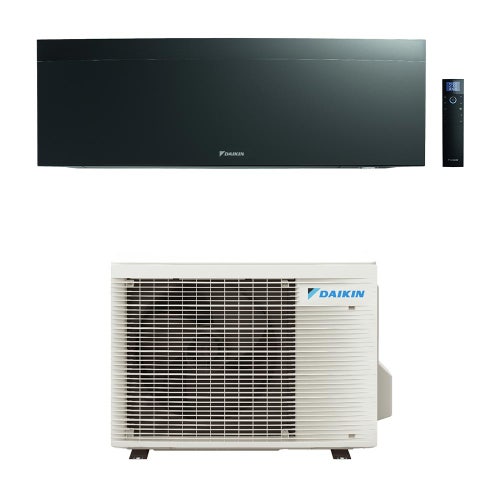 Immagine di Daikin EMURA Climatizzatore a parete monosplit inverter Wi-Fi, black | unità esterna 2.5 kW unità interna 9000 BTU RXJ25A+FTXJ25AB