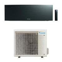Immagine di Daikin EMURA Climatizzatore a parete monosplit inverter Wi-Fi, black | unità esterna 5 kW unità interna 18000 BTU RXJ50A+FTXJ50AB