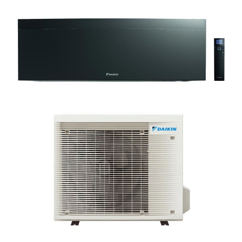 Immagine di Daikin EMURA Climatizzatore a parete monosplit inverter Wi-Fi, black | unità esterna 5 kW unità interna 18000 BTU RXJ50A+FTXJ50AB