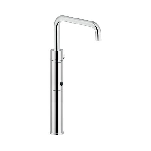 Immagine di Nobili VELIS rubinetto con comando a infrarossi H.41.6 P.20 cm, senza scarico, con bocca girevole, finitura cromo IRVE125128/3CR