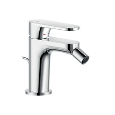 Immagine di Nobili YOYO miscelatore monocomando bidet H.13.5 P.11.2 cm, a risparmio energetico, scarico con sistema Snap, con limitatore di portata, getto orientabile, finitura cromo YO126119/1CR