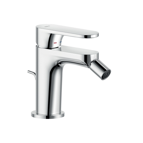 Immagine di Nobili YOYO miscelatore monocomando bidet H.13.5 P.11.2 cm, a risparmio energetico, scarico con sistema Snap, con limitatore di portata, getto orientabile, finitura cromo YO126119/1CR