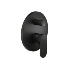 Immagine di Nobili YOYO miscelatore monocomando doccia, ad incasso a parete, 2 vie, con deviatore e limitatore di portata, colore mora finitura opaco YO126100/EBM