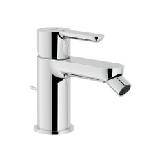 Immagine di Nobili ABC miscelatore monocomando per bidet H.13 cm, a risparmio idrico ed energetico, scarico con sistema Snap, finitura cromo ABH87119/1CR