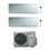 Immagine di Daikin EMURA R32 Climatizzatore a parete dual split inverter Wi-Fi bianco | unità esterna 4 kW unità interne 9000+12000 BTU 2MXM40N9+FTXJ[25|35]AW