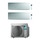 Daikin EMURA R32 Climatizzatore a parete dual split inverter Wi-Fi bianco | unità esterna 6.5 kW unità interne 12000+15000 BTU 2MXM68N+FTXJ[35|42]AW