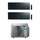 Daikin EMURA R32 Climatizzatore a parete dual split inverter Wi-Fi black | unità esterna 6.5 kW unità interne 9000+12000 BTU 2MXM68N+FTXJ[25|35]AB