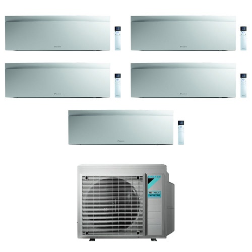 Immagine di Daikin EMURA R32 Climatizzatore a parete penta split inverter Wi-Fi bianco | unità esterna 7.8 kW unità interne 7000+7000+7000+7000+12000 BTU 5MXM90N9+FTXJ[20|20|20|20|35]AW